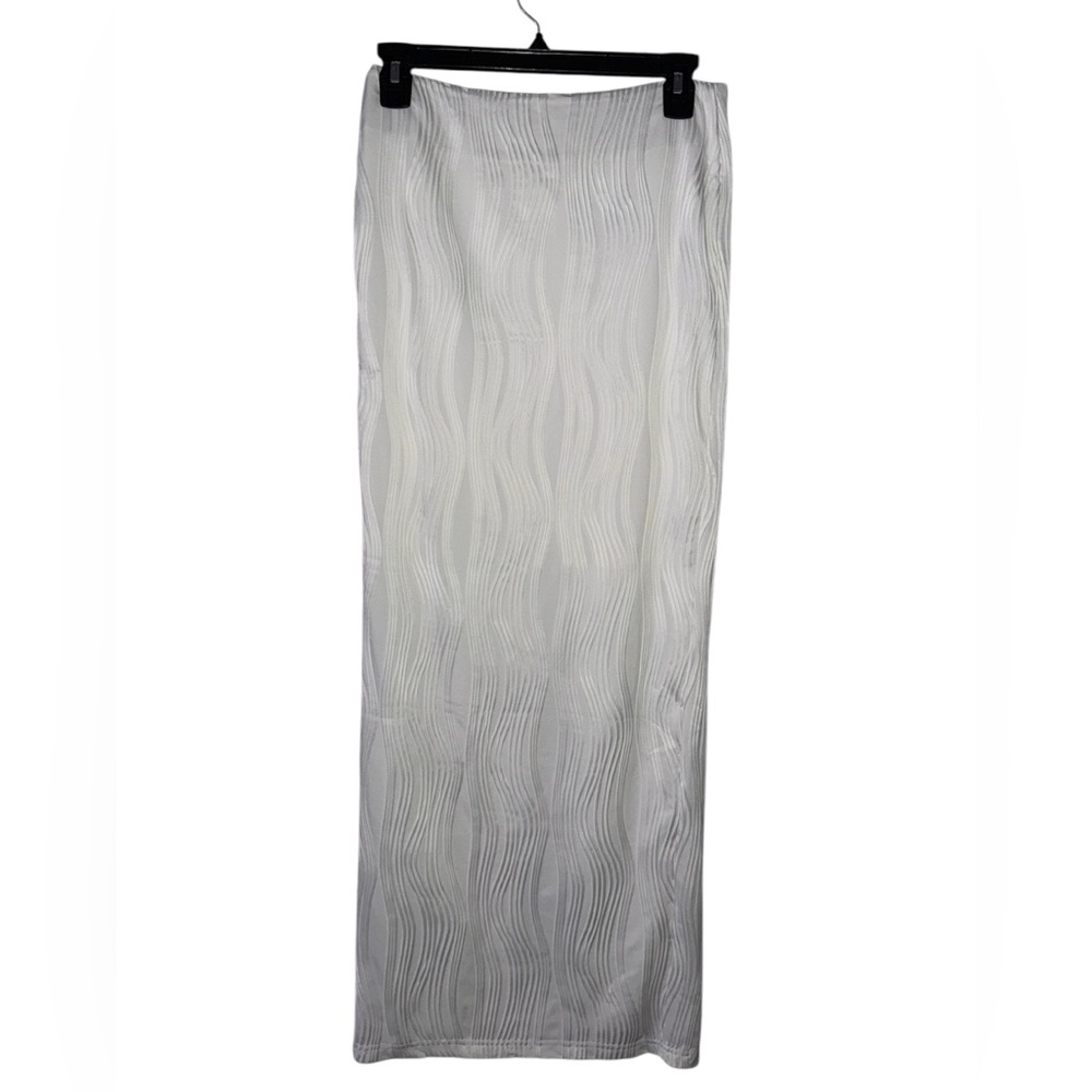 Princess Polly White Maxi Skirt w/ Slit